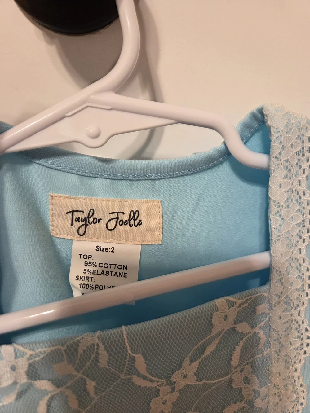 Taylor Joelle Toy Story Bo Peep Blue & Pink Polka Dot Tulle Dress 2T